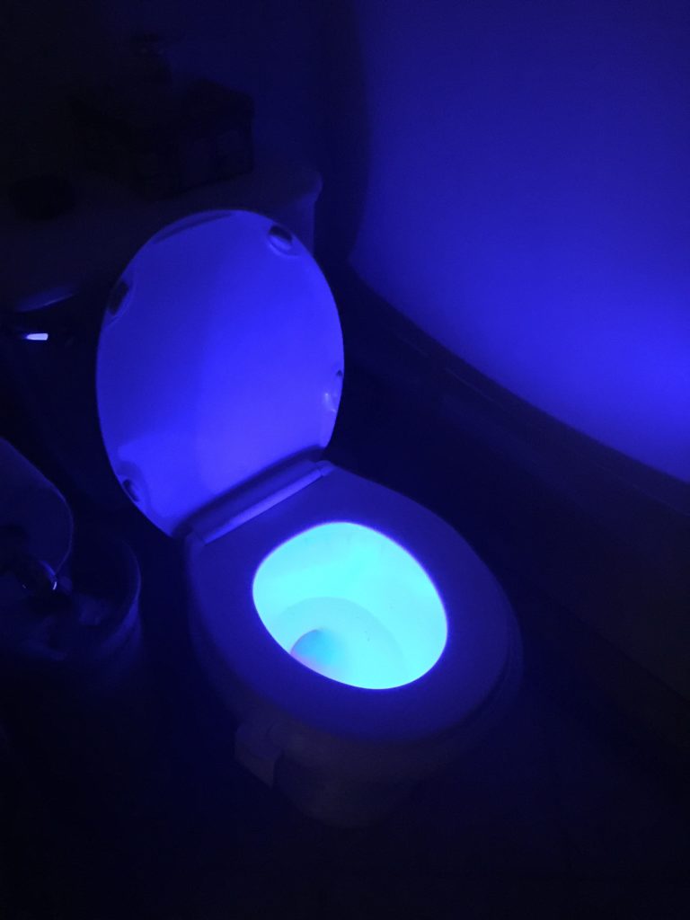 illumibowl toilet night light motion
