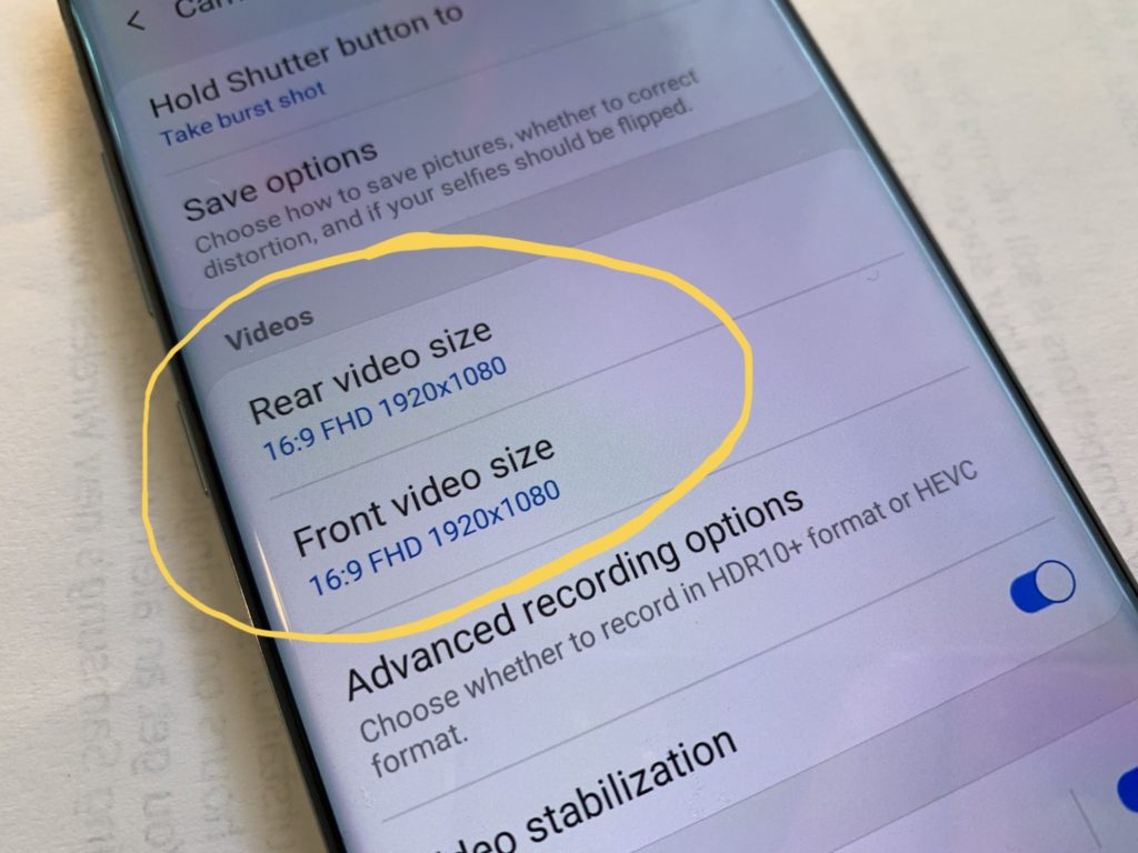 samsung , how to shoot 4K, video, UHD, turn on, enabble, samsung galaxy S10