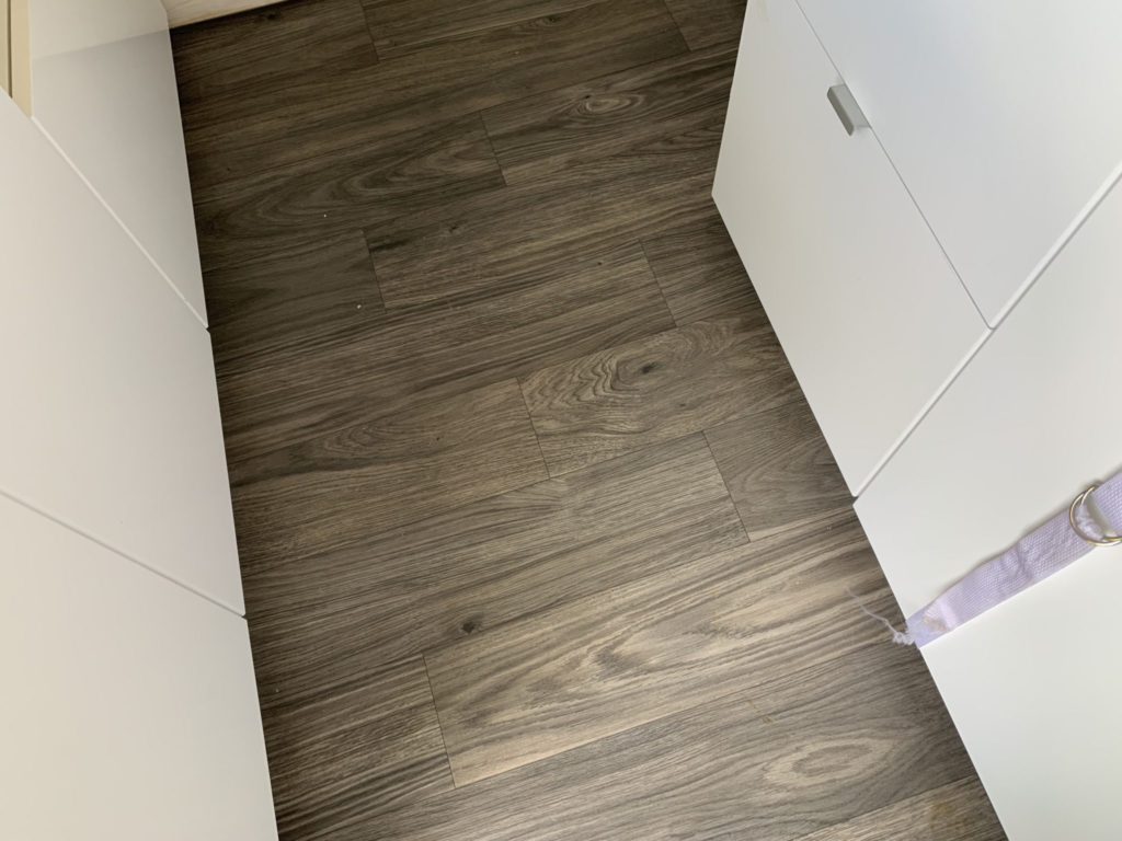 sprinter van, flooring, camper, vinyl, how to, best,