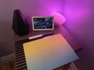 home office upgrade, reno, refresh, office space, how to, lighting, technology