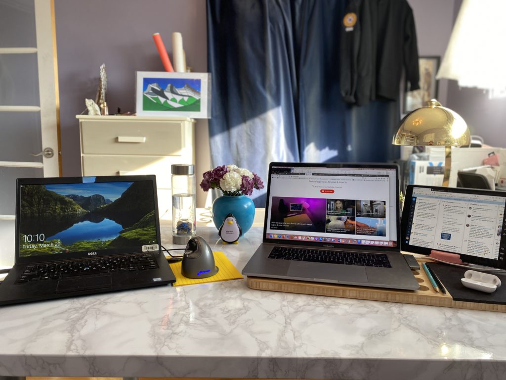 Home office tips, how to, improve, better, working from home, tech, technology, organization, light