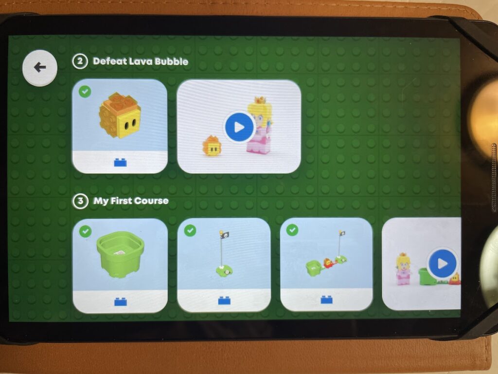 Lego adventures with peach instructions.